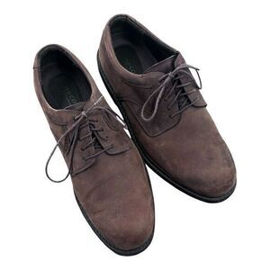 RJ Colt Shoes Size 12 M Oxford Wingtip Brown Leather‎ Low Top Waterproof Comfort